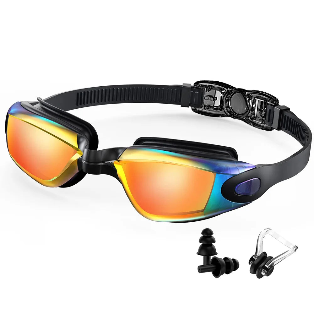 Beach Block Professional Swim Goggles — Anti-Fog UV Protection