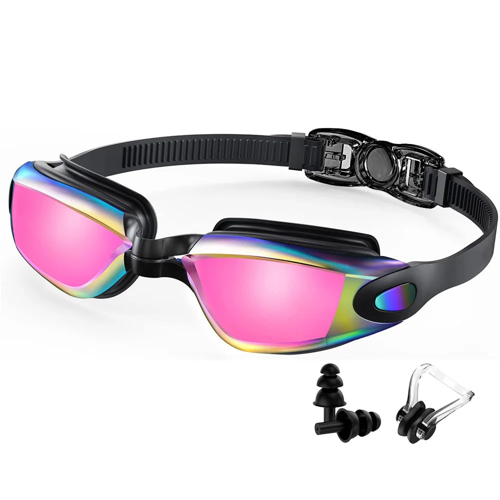 Beach Block Professional Swim Goggles — Anti-Fog UV Protection