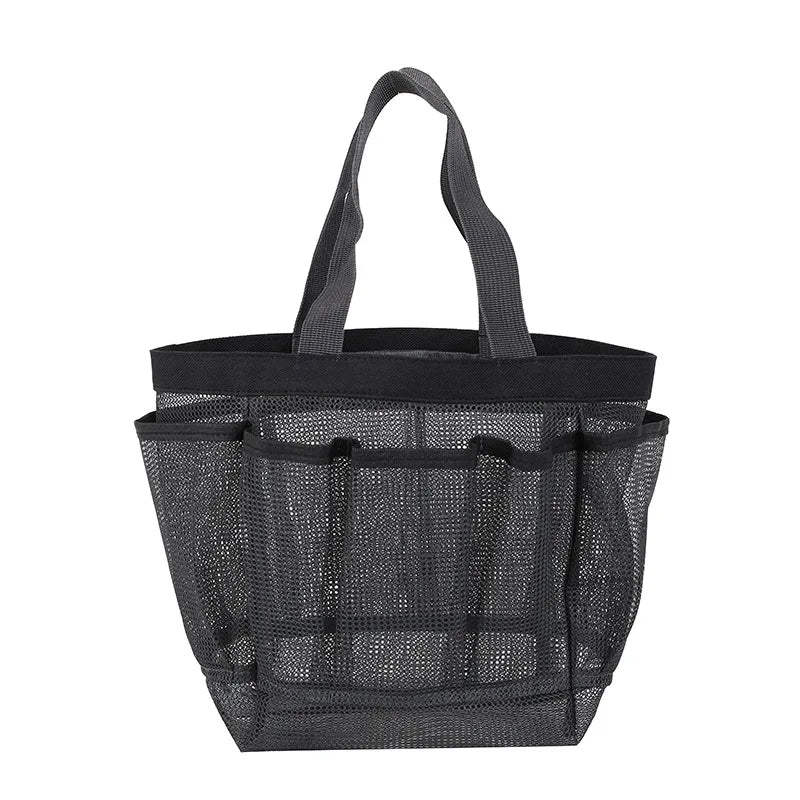 Beach Block Mesh Beach Tote — Oversized Waterproof Pool Bag